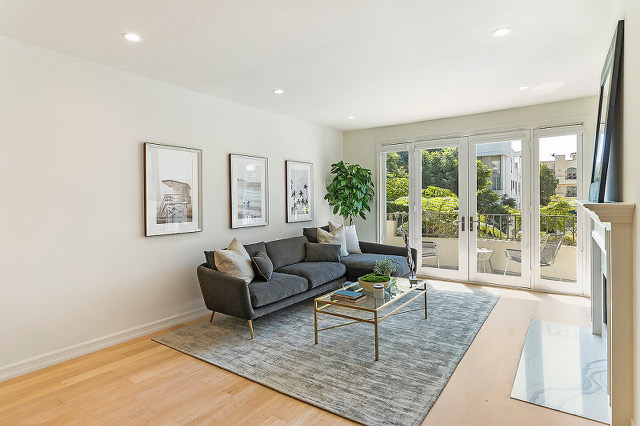 Light Filled Living Room completed by TS Construction