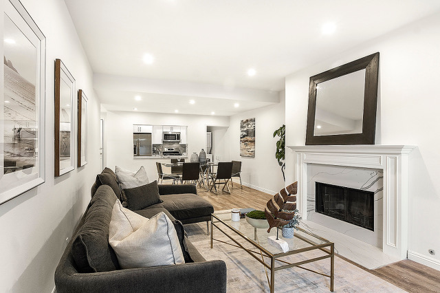 Open Living and Kitchen completed by TS Construction