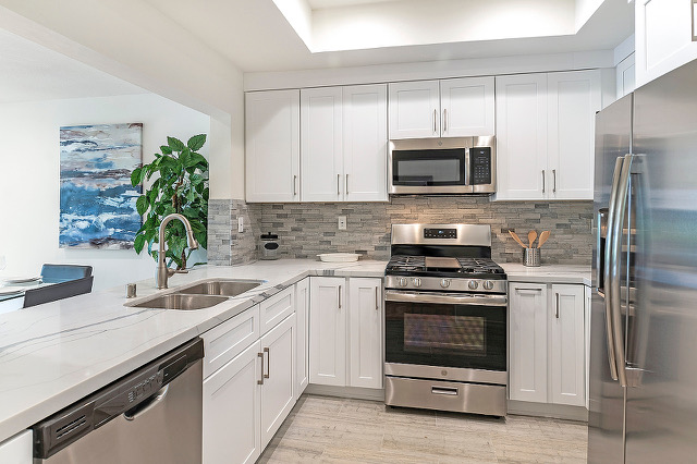 Bright White Kitchen completed by TS Construction